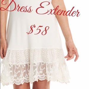 Lace dress extender slip